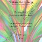 Text Print: The Golden Rule Of Living